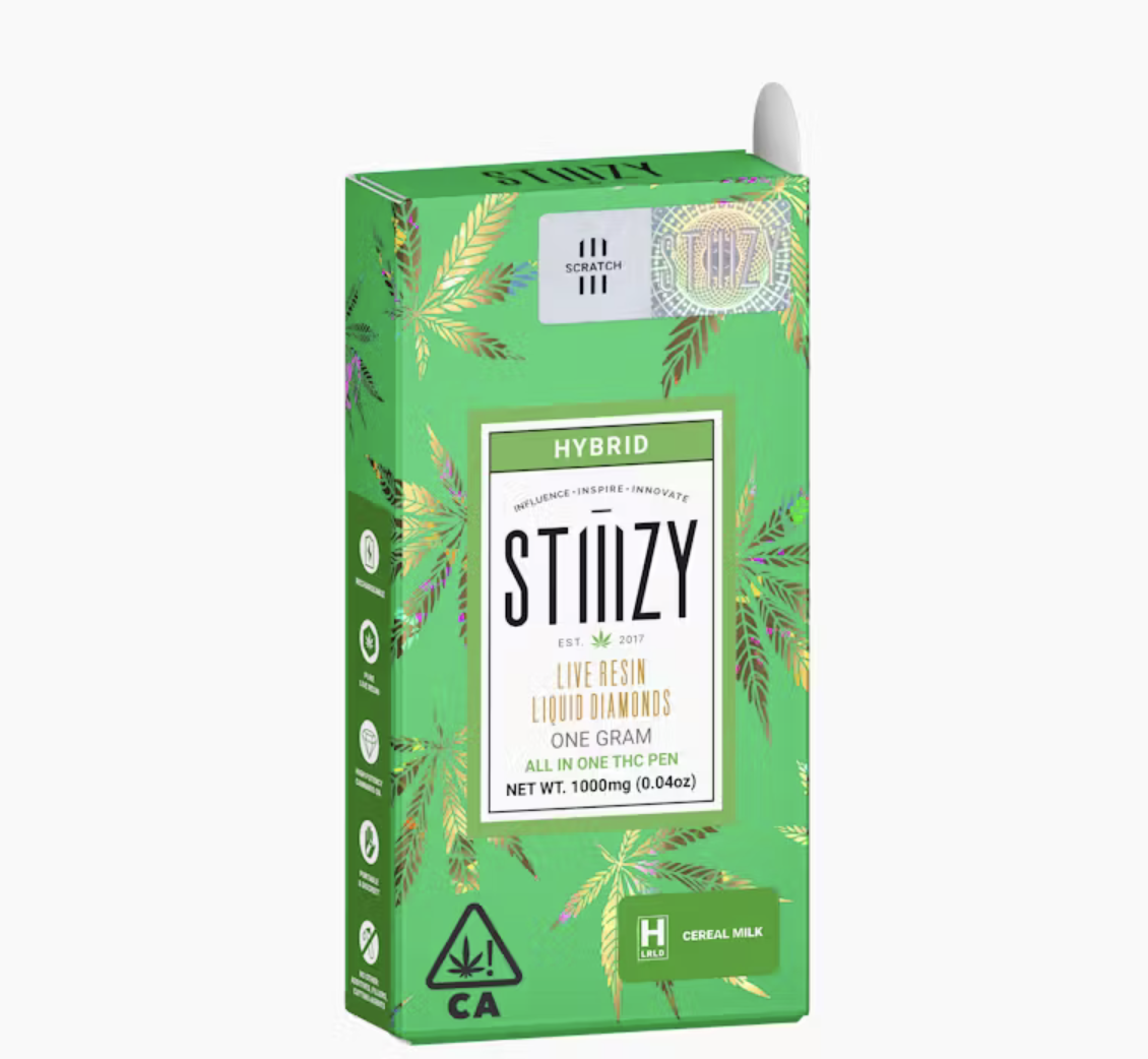 Screenshot 2025-05-19 at 1.09.47 PM STIIIZY - Live Resin Liquid Diamonds Pod - Cereal Milk 1g - Image 1